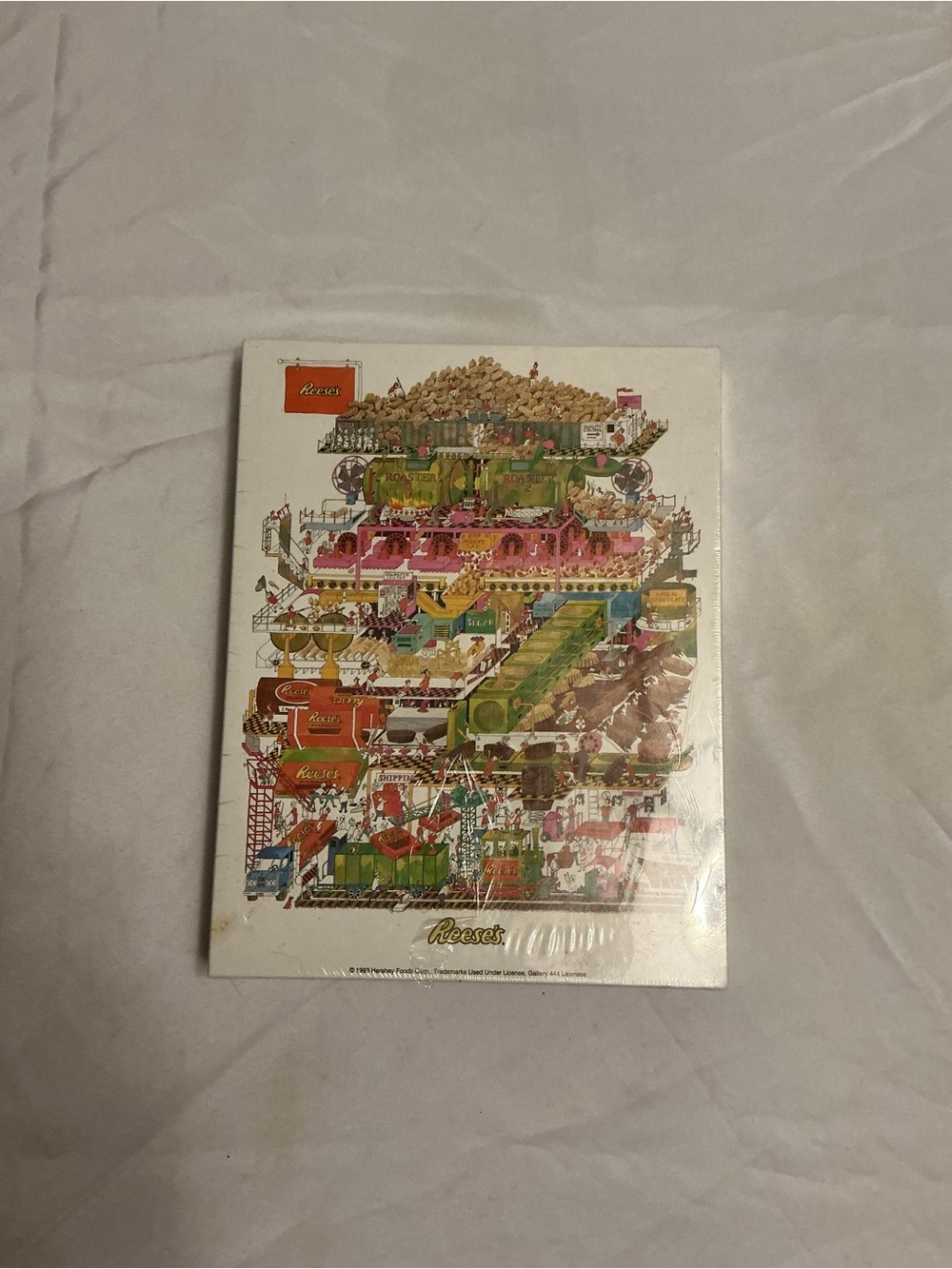 Vintage 1993 Reese's Peanut Butter Cups Factory Jigsaw Puzzle Sealed 550 Pc